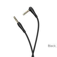 Audio adapteris Hoco UPA15 AUX 3,5mm į 3,5mm su mikrofonu juodas