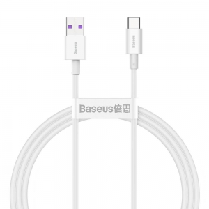 USB kabelis Baseus Superior iš USB į Type-C 66W 2.0m baltas CATYS-A02