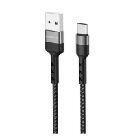 USB kabelis Borofone BX34 Type-C 1.0m juodas