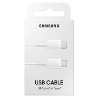 USB kabelis originalus Samsung EP-DA705BWEGWW Type-C-Type-C 1.0m pakuotėje baltas