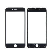 LCD stikliukas Apple iPhone 6 Plus su rėmeliu ir OCA juodas V2