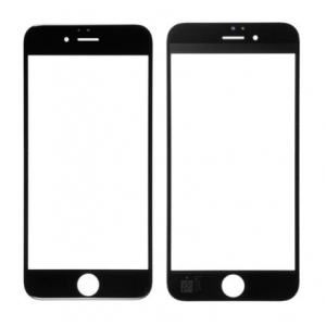 LCD stikliukas Apple iPhone 6S su rėmeliu ir OCA juodas V2