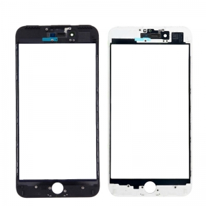 LCD stikliukas Apple iPhone 7 Plus su rėmeliu ir OCA baltas V3