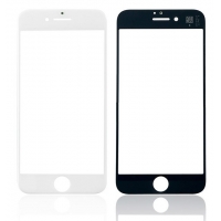 LCD stikliukas Apple iPhone 8 / SE 2020 su rėmeliu ir OCA baltas V2