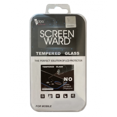 LCD apsauginis stikliukas Adpo 5D Full Glue iPhone 6 Plus lenktas baltas