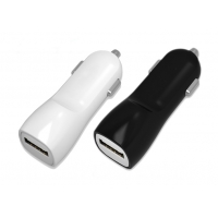 Įkroviklis automobilinis Tellos su USB jungtimi (dual) (1A+2A) baltas