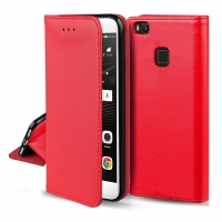 Dėklas Smart Magnet Samsung G990 S21 FE 5G raudonas