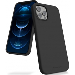 Dėklas Mercury Silicone Case Apple iPhone 13 Pro Max juodas