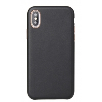 Dėklas Leather Case Apple iPhone 12 Pro Max juodas