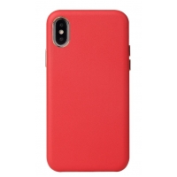 Dėklas Leather Case Apple iPhone 12 Pro Max raudonas