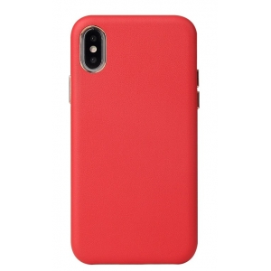 Dėklas Leather Case Apple iPhone 12 Pro Max raudonas