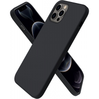 Dėklas Liquid Silicone 1.5mm Apple iPhone 13 Pro juodas