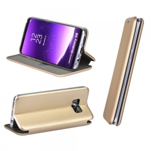 Dėklas Book Elegance Samsung G990 S21 FE 5G auksinis