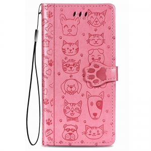 Dėklas Cat-Dog Samsung A725 A72 rožinis