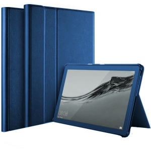 Dėklas Folio Cover Huawei MediaPad T5 10.1 tamsiai mėlynas