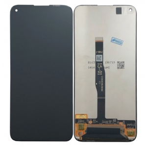 Ekranas Huawei P40 Lite / Nova 6 SE / P20 Lite 2019 / Nova 5i su lietimui jautriu stikliuku juodas