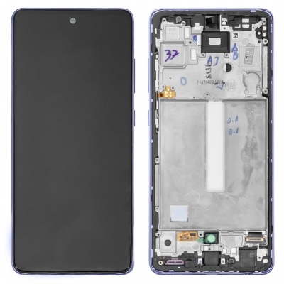 Ekranas Samsung A525 A52 4G / A526 A52 5G su lietimui jautriu stikliuku ir rėmeliu originalus Awesome Black (assembled service pack) Ekranas Samsung A525 A52 4G / A526 A52 5G su lietimui jautriu stikliuku ir rėmeliu originalus Awesome Black (assembled service pack)