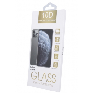 LCD apsauginis stikliukas 10D Full Glue Apple iPhone XR / 11 lenktas juodas