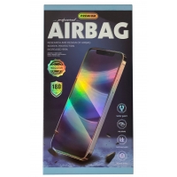 LCD apsauginis stikliukas 18D Airbag Shockproof Samsung A025 A02s / A035 A03 / A037 A03s juodas