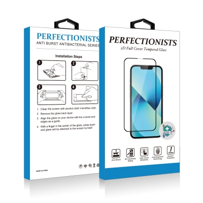 LCD apsauginis stikliukas 5D Perfectionists Apple iPhone 7 Plus / 8 Plus lenktas baltas