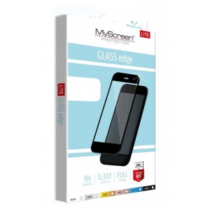 LCD apsauginis stikliukas MyScreen Diamond Lite Edge Full Glue Xiaomi Redmi Note 10 4G / Note 10S / Poco M5s juodas