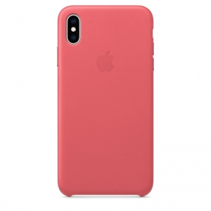 Dėklas originalus MTEX2ZM / A Leather Apple iPhone XS Max rožinis