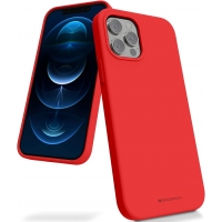 Dėklas Mercury Silicone Case Apple iPhone 11 raudonas