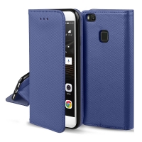 Dėklas Smart Magnet Xiaomi Poco M4 5G / Poco M5 / Redmi Note 11R / Redmi 10 5G tamsiai mėlynas