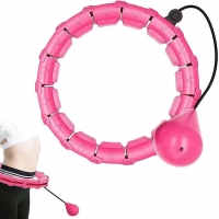 Masažuojantis gimnastikos lankas Smart Hula Hoop M1 rožinis