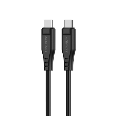 USB kabelis Acefast C3-03 60W USB-C to USB-C 1.2m juodas