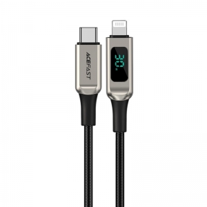USB kabelis Acefast C6-01 MFi PD30W USB-C to Lightning 1.2m sidabrinis