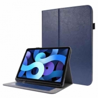 Dėklas Folding Leather Samsung X200 / X205 Tab A8 10.5 2021 tamsiai mėlynas