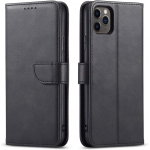 Dėklas Wallet Case Samsung A530 A8 2018 juodas