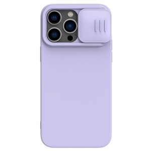Dėklas Nillkin CamShield Silky Magnetic Silicone Apple iPhone 14 Pro Max šviesiai violetinis
