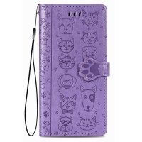 Dėklas Cat-Dog Samsung A145 A14 4G / A146 A14 5G violetinis