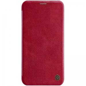 Dėklas Nillkin Qin Leather Samsung A145 A14 4G / A146 A14 5G raudonas