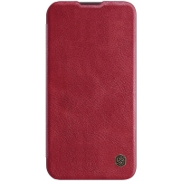 Dėklas Nillkin Qin Pro Leather Apple iPhone 14 Plus raudonas