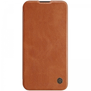 Dėklas Nillkin Qin Pro Leather Apple iPhone 14 Plus rudas