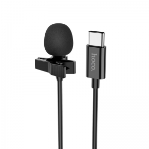 Laidinis mikrofonas Hoco L14 Type-C juodas