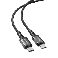 USB kabelis Acefast C1-03 60W USB-C to USB-C 1.2m juodas