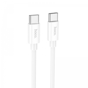 USB kabelis Hoco X87 60W Type-C to Type-C 1.0m baltas