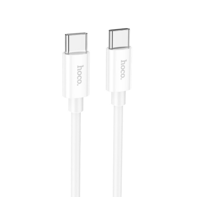 USB kabelis Hoco X87 60W Type-C to Type-C 1.0m baltas