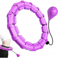 Masažuojantis gimnastikos lankas Smart Hula Hoop M1 violetinis