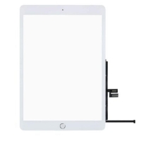 Lietimui jautrus stikliukas Apple iPad 10.2 2019 / 2020 (7th / 8th generation) baltas su home mygtuku ir laikikliais HQ
