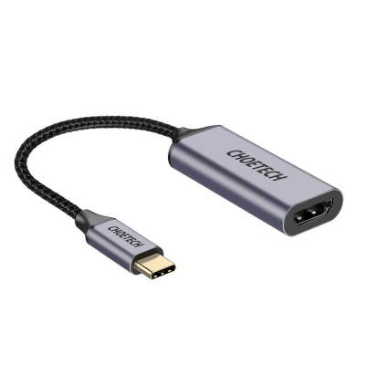 Adapteris Choetech HUB-H10 4K 60Hz USB-C to HDMI pilkas Adapteris Choetech HUB-H10 4K 60Hz USB-C to HDMI pilkas