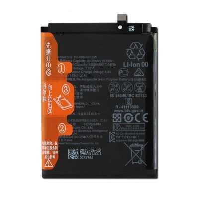Akumuliatorius Huawei P30 Pro / Mate 20 Pro 4100mAh HB486486ECW OEM Akumuliatorius Huawei P30 Pro / Mate 20 Pro 4100mAh HB486486ECW OEM