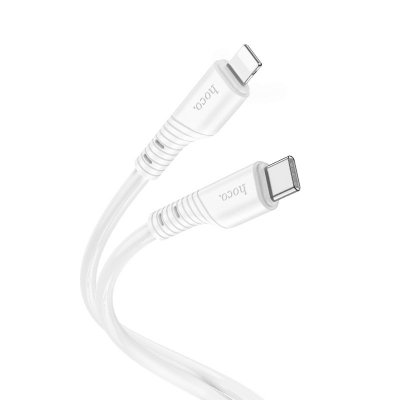 USB kabelis Hoco X97 USB-C to Lightning 1.0m baltas USB kabelis Hoco X97 USB-C to Lightning 1.0m baltas