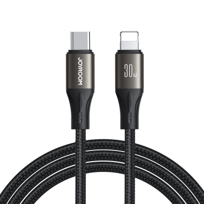 USB kabelis Joyroom SA25-CL3 USB-C to Lightning 30W 1.2m juodas USB kabelis Joyroom SA25-CL3 USB-C to Lightning 30W 1.2m juodas
