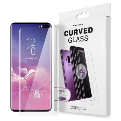 LCD apsauginis stikliukas Nano Optics 5D UV Glue Samsung G985 S20 Plus lenktas skaidrus LCD apsauginis stikliukas Nano Optics 5D UV Glue Samsung G985 S20 Plus lenktas skaidrus