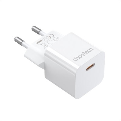 Įkroviklis Choetech PD5010 USB-C PD20W baltas Įkroviklis Choetech PD5010 USB-C PD20W baltas